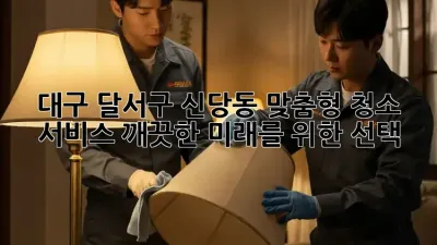 대구 달서구 신당동 맞춤형 청소 서비스: 깨끗한 미래를 위한 선택